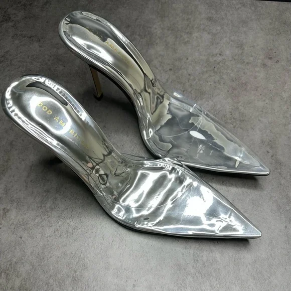 Good American “Cinderella” Glass Slipper Heels – Size 8.5 - Picture 2 of 6